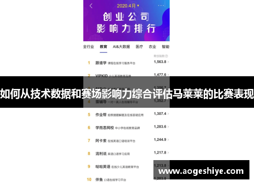 如何从技术数据和赛场影响力综合评估马莱莱的比赛表现